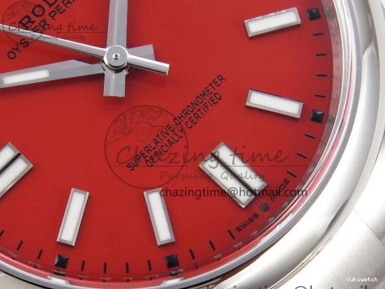 Best 41mm Red 1:1 VR3230 Steel Dial Clean Perpetual 904L 126000 Edition Oyster 0219